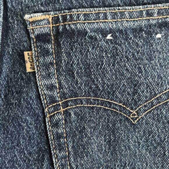 Vintage Levi’s 573 Ultra High Rise Flat Front Tapered Leg Brown Tab Jeans - Picture 6 of 9